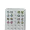 Octagonal Queen Cut Zircon Gem, 6/8mm, Super Sparkle Coated for DIY Jewelry
