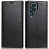Wallet Case for Galaxy S22 Ultra 5G - TPU+Leather/PU, Black