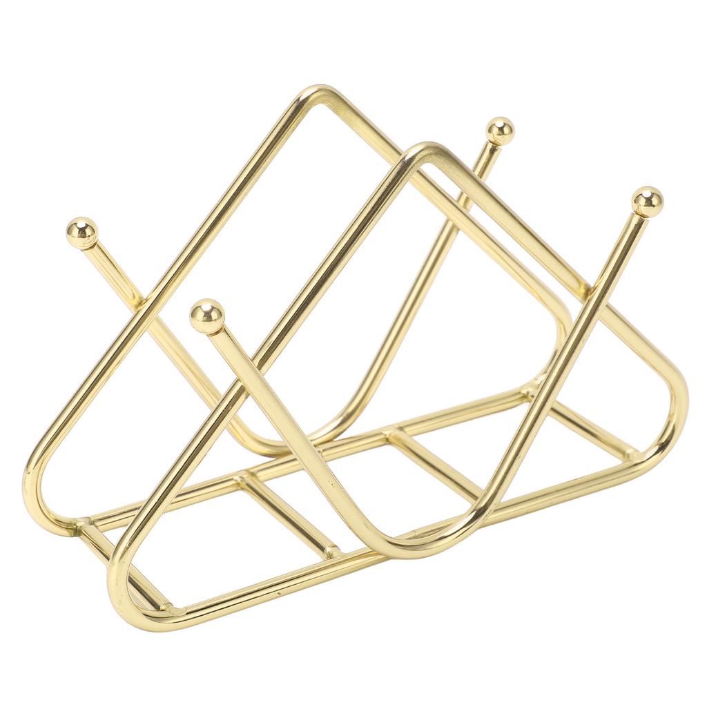 Napkin Holder Iron Art Vertical Style V Shape Large Capacity Bottom Thickening Widening Design Paper