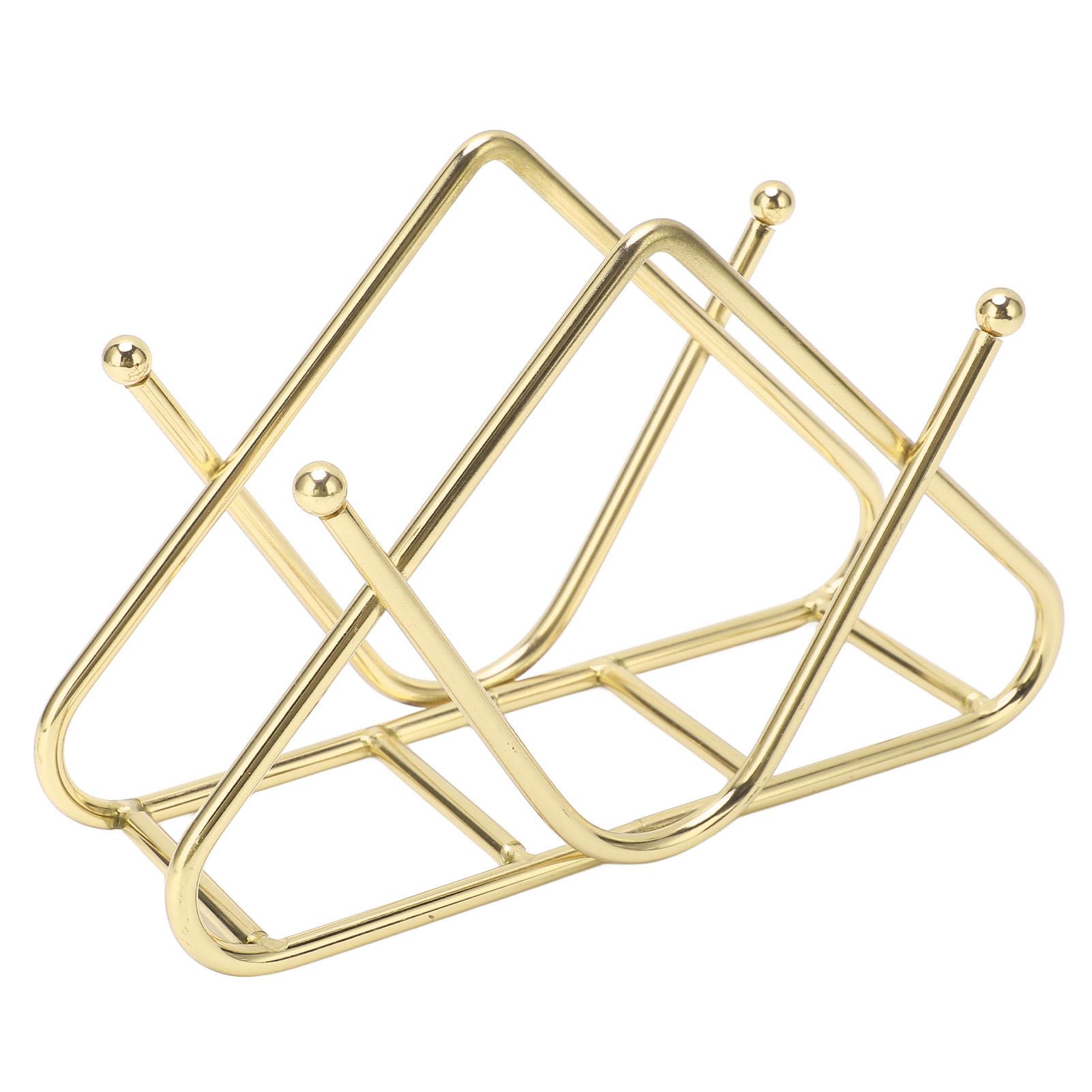 

Держатель для салфеток Iron Art Vertical Style V-образный, большой емкости, с утолщенным дном, расширяющийся, с дизайнерской бумагой Gold