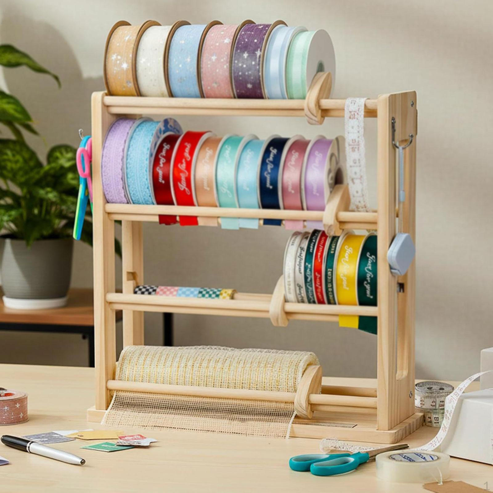 Ribbon Organizer Storage Portable Display Stand, Durability, Multi Tiers