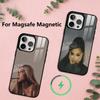Ariana Grande Phone Case For iPhone17,16,15,14,13,12,11 Plus,Pro Magnetic For Magsafe Wireless Charging