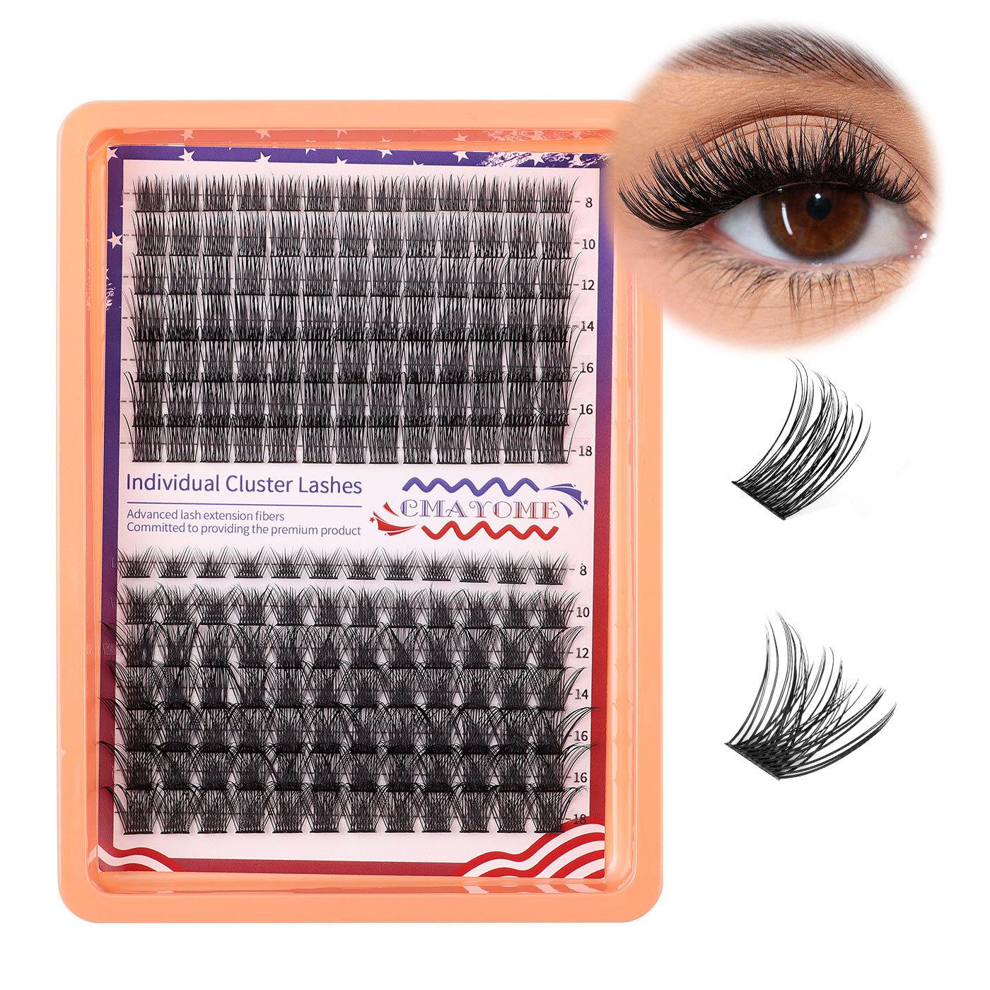 

175 Tufts D Song Single Tufts False Eyelashes 10-18Mmdiy Segmented Grafting Plume Thick Eyelashes