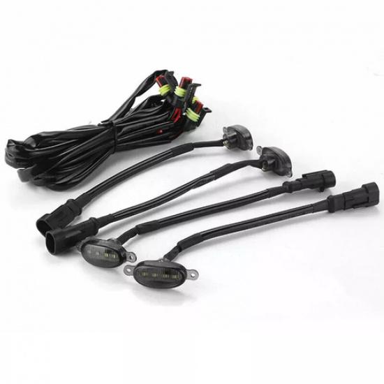 4Pcs LED Front Grille Light Raptor Style-Grill For Jeep Grand Cherokee 2003-