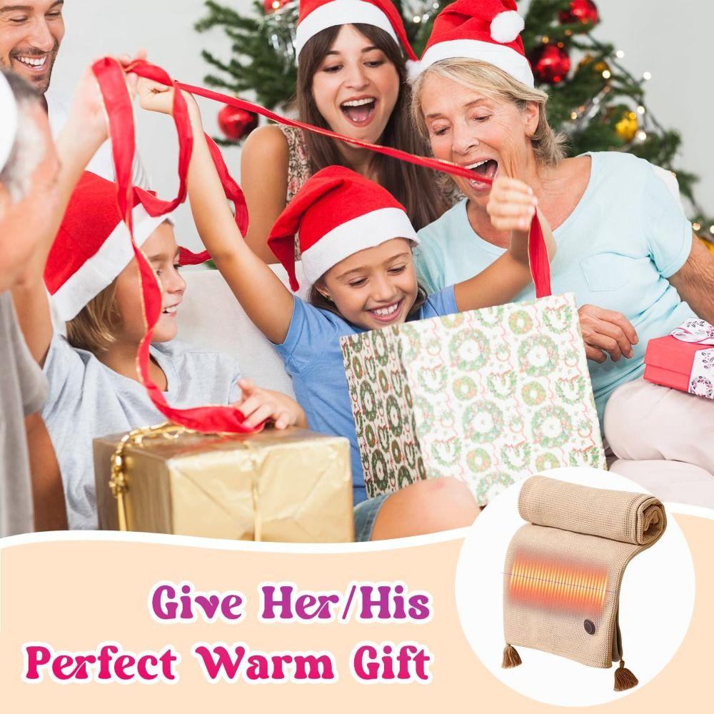 Wearable Shawl Blanket Washable Heating Lap Blanket Household Heating Cloak for Winter