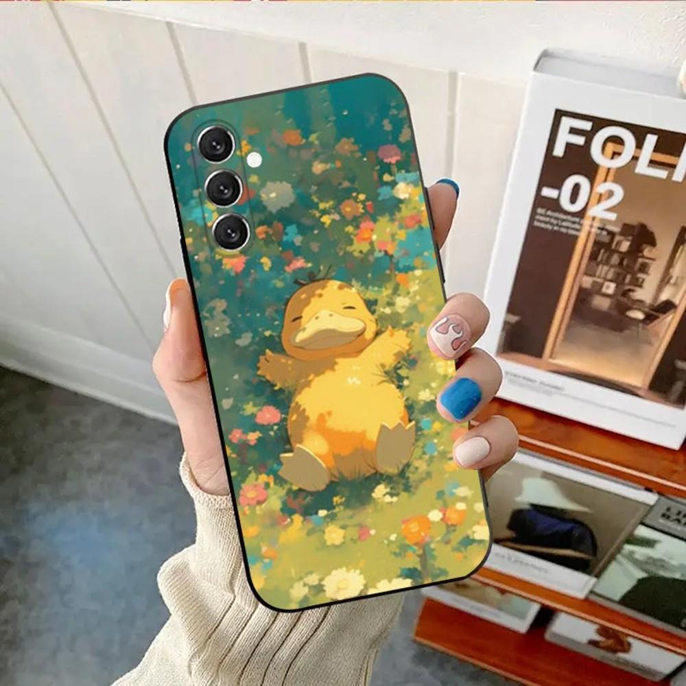 Cool-P-Psyduck Cute Phone Case For Samsung Galaxy A13,A21s,A22,A31,A32,A52,A53,A71,A80,A91 Soft Black Shell