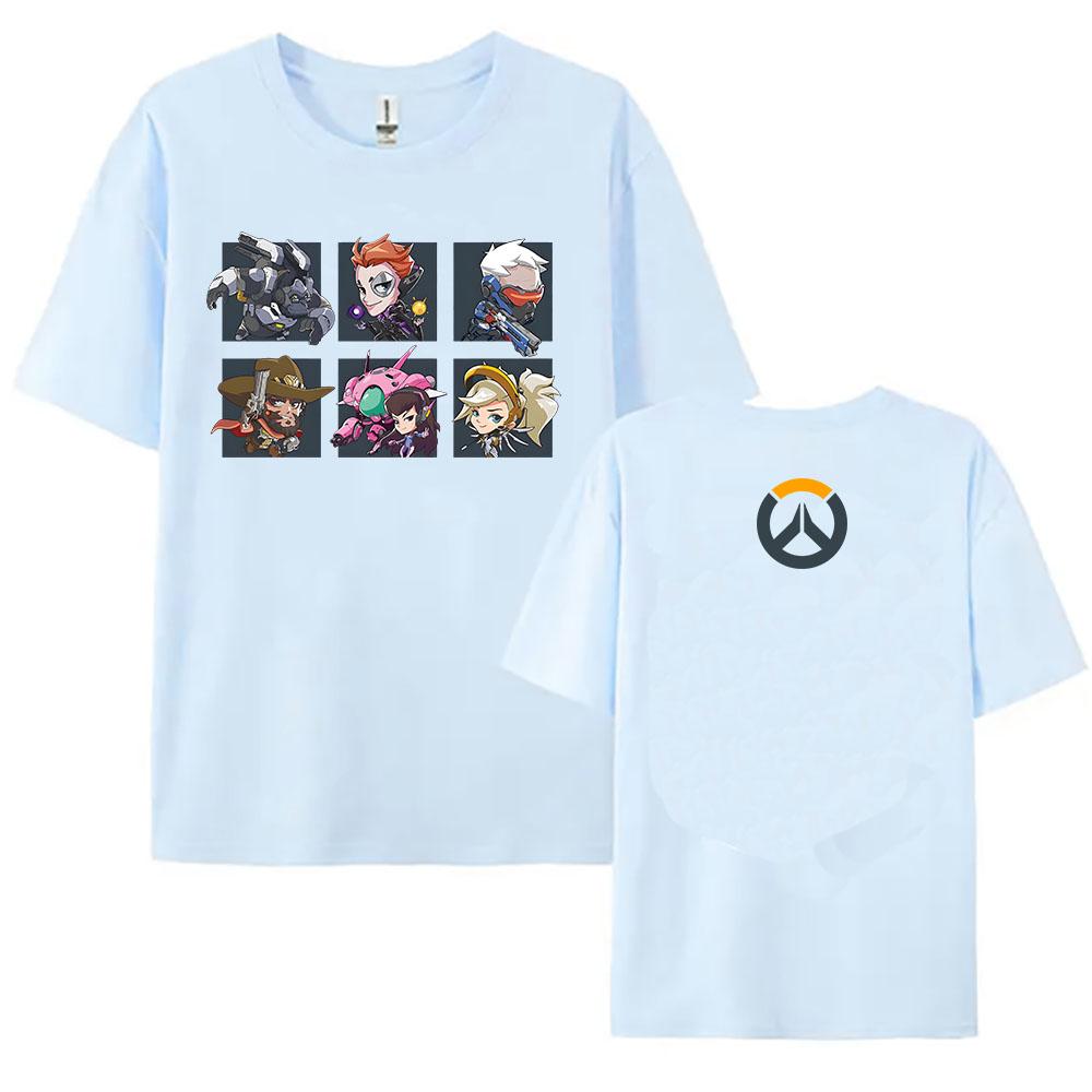 Overwatch 2 Cute But Deadly Print T-shirt Unisex Streetwear Short Sleeve Cotton Tshirts Casual Game Graphic T Shirt