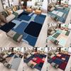 Modern Geometric Pattern Carpet Minimalist Light Luxury Style Color Block Design Non Slip  Rug For Living Room Bedroom Sofa Area