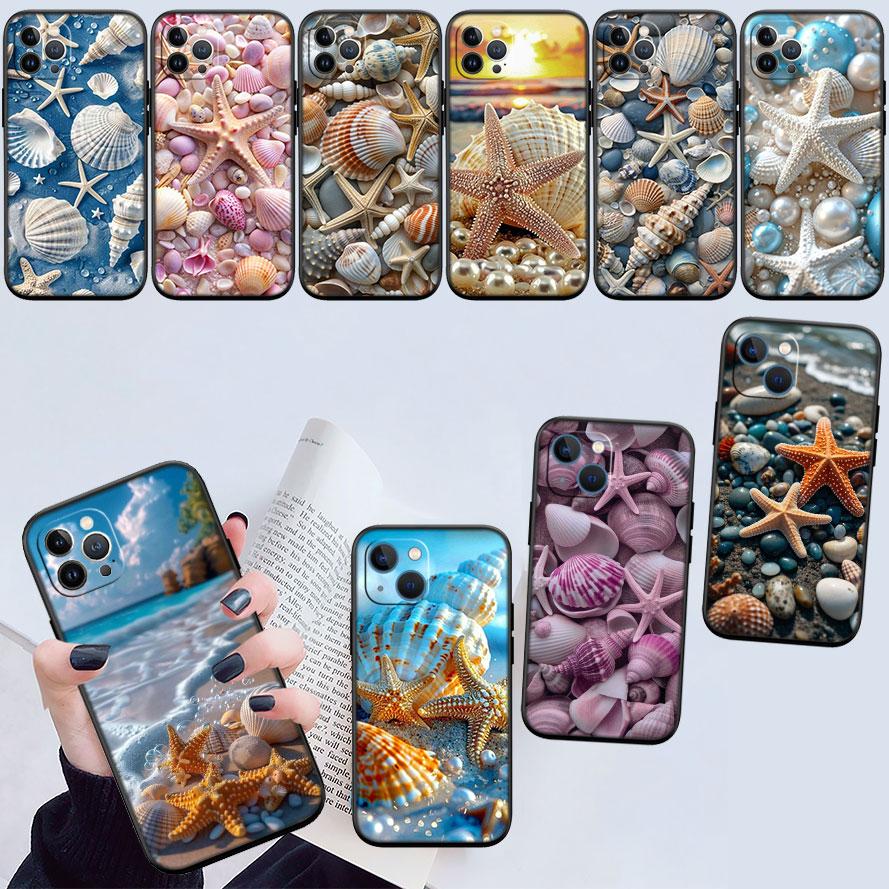 IK25 Conch Starfish New High-End Shell Phone Case for Xiaomi Poco C40 C50 C51 C55 C65 C71 C75 F3 F5 F6 F7 M2 M3 Pro Ultra