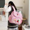 Pink Girl Embroidery Strawberry Children's Schoolbag Student Girls Birthday Gift 2023 New Japanese Cartoon Children Backpack