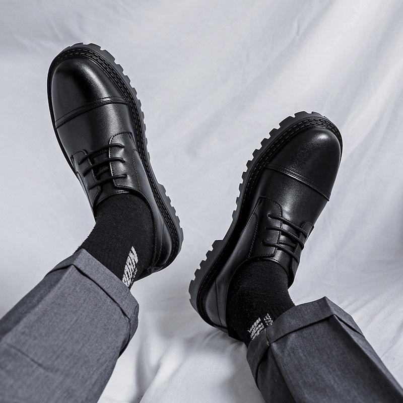 Summer Casual Leather Shoes Men'S British Low-Top Shoes Martin Boots British Men'S Shoes 21255-R