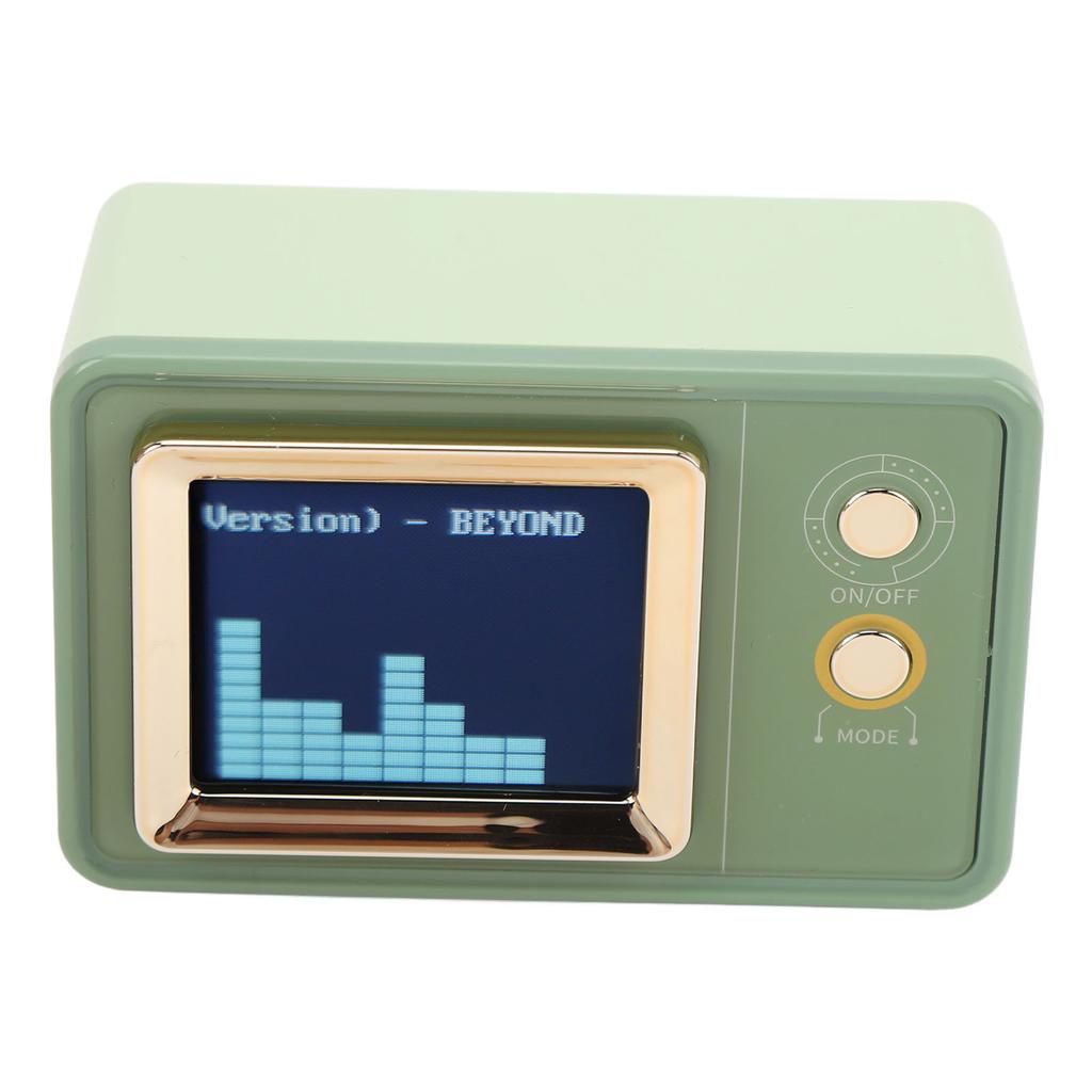 Compact BT Speaker Dynamic Scene Lyrics Desktop Clock Calendar Projection Screen Speaker for Daily