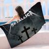 Retro Popular M-metallicaS Band Microfiber Printed Beach Towel Mountain Climbing Yoga Beach Swimming Running Absorbent Towel