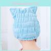 Adjustable Hair Drying Cap Hair Wrap Towel With Adorable Cat Ears For Cozy Baths**