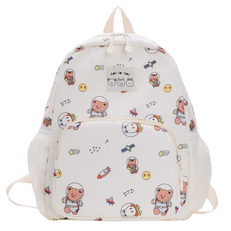 Kindergarten Primary School Students Schoolbag Cute Cartoon Cute Bear Boys And Girls Backpack Printed Children'S Bag