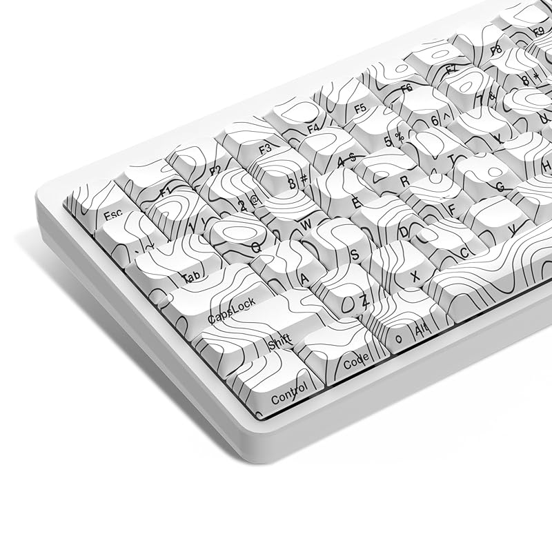 

keycap Thin Womier low profile PBT custom keyboard keycaps 132 keys 60% 65% 75% 80% 100% Cherry Gateron For MX switch mechanical keyboard (white)