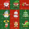 Christmas Gifts Micro Building Block Series Santa Claus Reindeer Puzzle Assembling Bricks Table Decoration Toys Children Kids