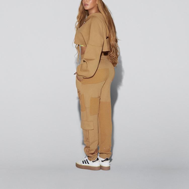 Adidas Originals Trefoil X Ivy Park Collaboration Multi-Pocket Track Pants Men Bottoms Brown H38827