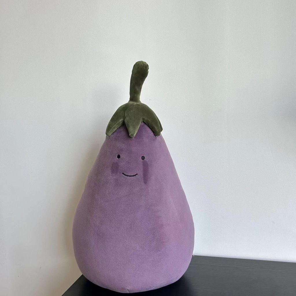 UK Jellycat Aubergine Plüsch Schlüsselanhänger mit roten und gelben Ohrenschützern