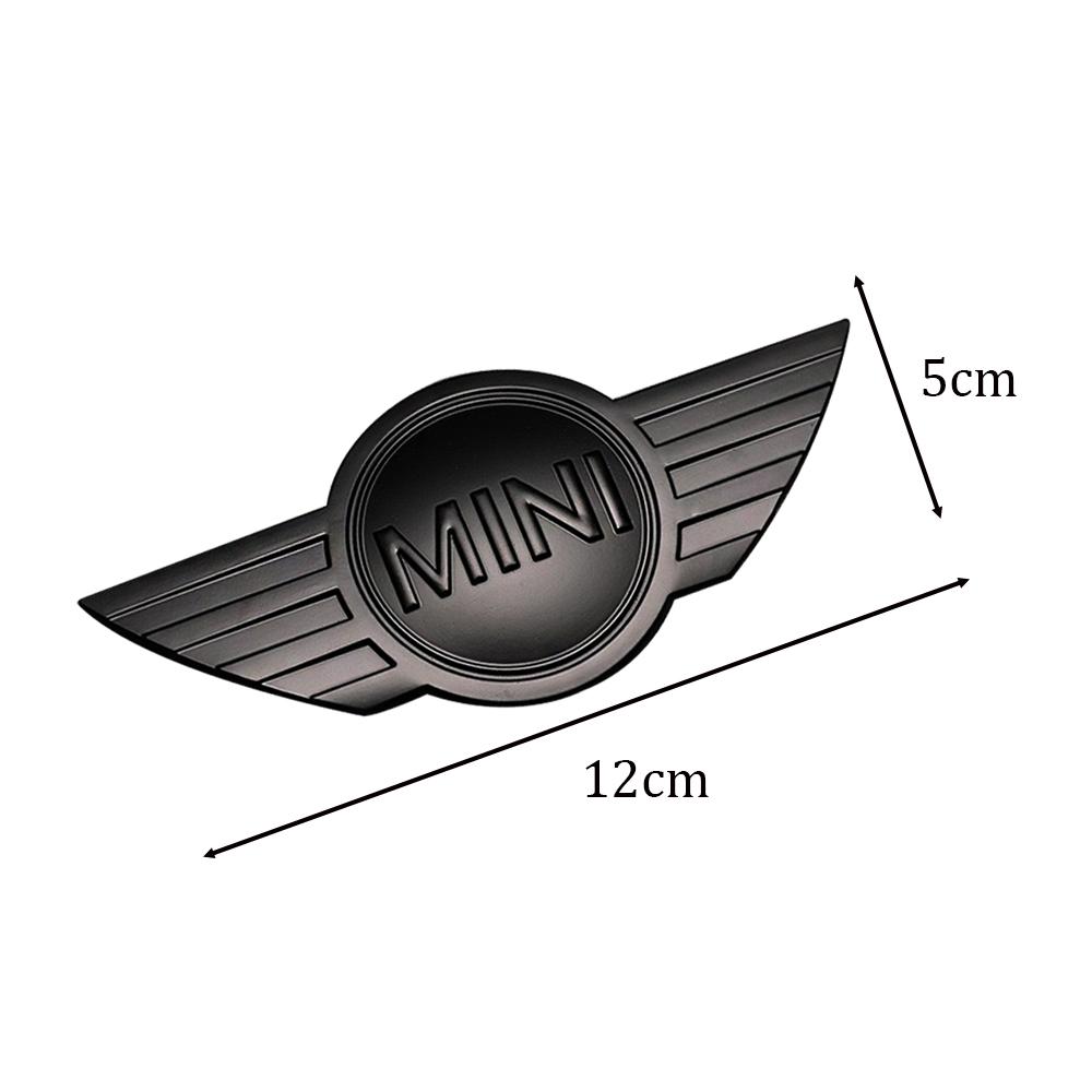 black Mini Emblem ABS Car Front Hood/Rear trunk Badge for BMW Mini cooper R56 R50 R58 R52 R53 R55 f56 f55 Decoration Stickers