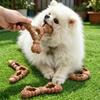 Teeth Cleaning Dog Teething Toy Bone-Like Shape Chew-Resistant Pet Toy Dog Chewing Toy Large Dogs