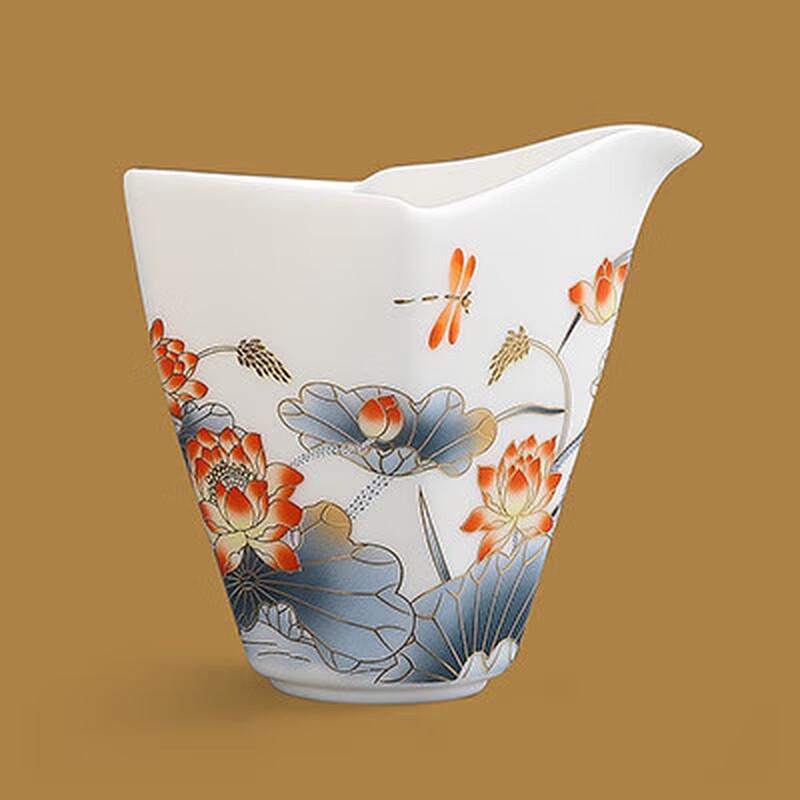 Фарфоровая чайная посуда из Дехуа с рисунком «Баранье сало»