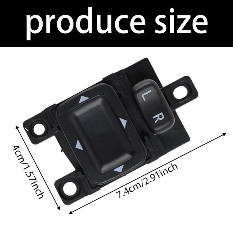 Mirror Selector Control Button, Vehicle Door Mirror Adjuster Pad with Four-Way Layout for Repair Work, Replacement Part UR7966600 UR79-66-600
