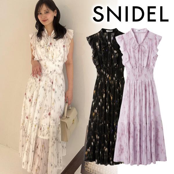 Limited time 10% OFF/Same day shipping/SNIDEL Sustainable ruffle pleated dress SWFO262045 2026 Spring/Summer