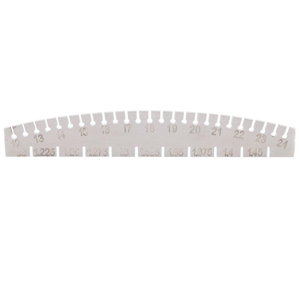 Piano String Gauge with Clear Scales Metal Measuring Ruler for Guitar Ukulele Stringed Instrument