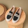 Deep mouth fisherman shoes single shoes woven shoes flying woven flat bottom round head one pedal women