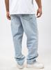 Dés Chanceux Petits Dés Jeans Amples Homme Bleu Clair Lavé