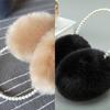 Women's Winter Rabbit Fur Pearl Poggle Earmuffs