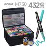 Lan Guo 288-Color Soft Tip Liquid Acrylic Markers Gift Box for Students & Children - Stackable Watercolor Pens