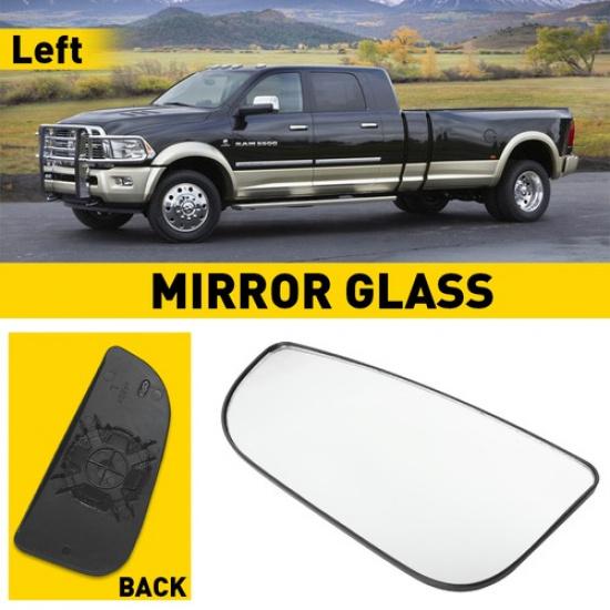 Left Side For Ram Dodge 1500 2500 Tow Mirror 3500 Spotter Lower Glass 2010-