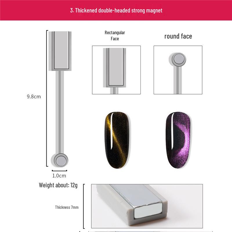 Super Starker Katzenaugen-Nagelkunst-Magnet für Gel-Lack