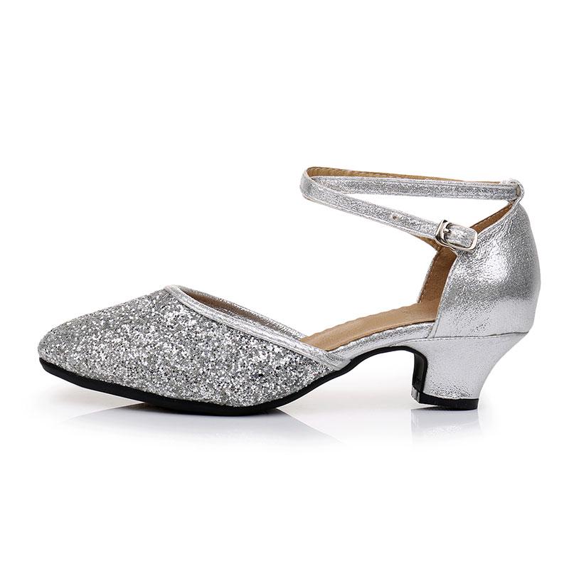 Tanzschuhe Damen Mädchen Niedrige Absätze Standard Tanzschuhe Moderner Tango Standard Tanzschuhe mit Absatz 3,5CM