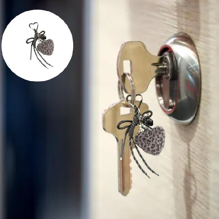 Heart Braided Keychain Bag Charms Purse Handbag Bag Accessories Backpack Pendant Charm Car Keychain Hanging Ornaments