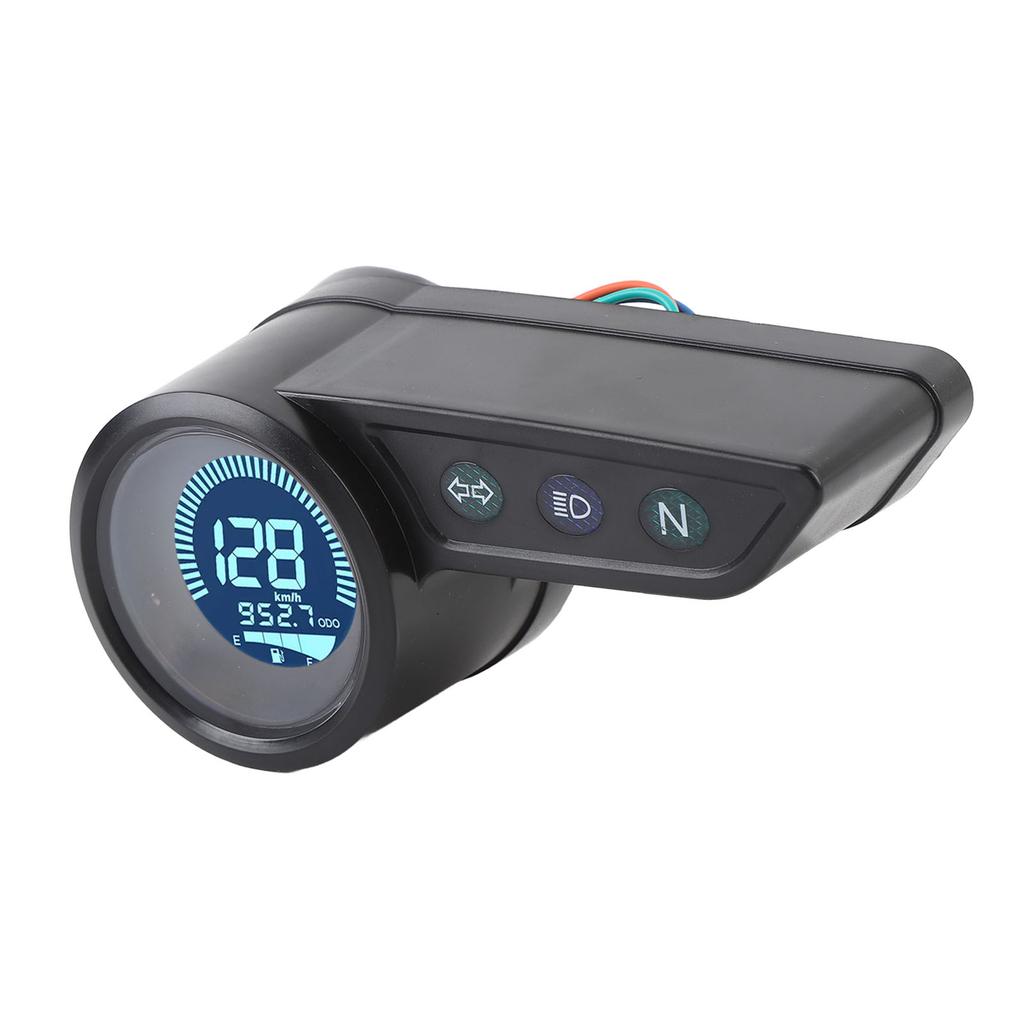 Motorcycle Speedometer Gauge Tachometer Odometer Universal Digital LCD Instrument