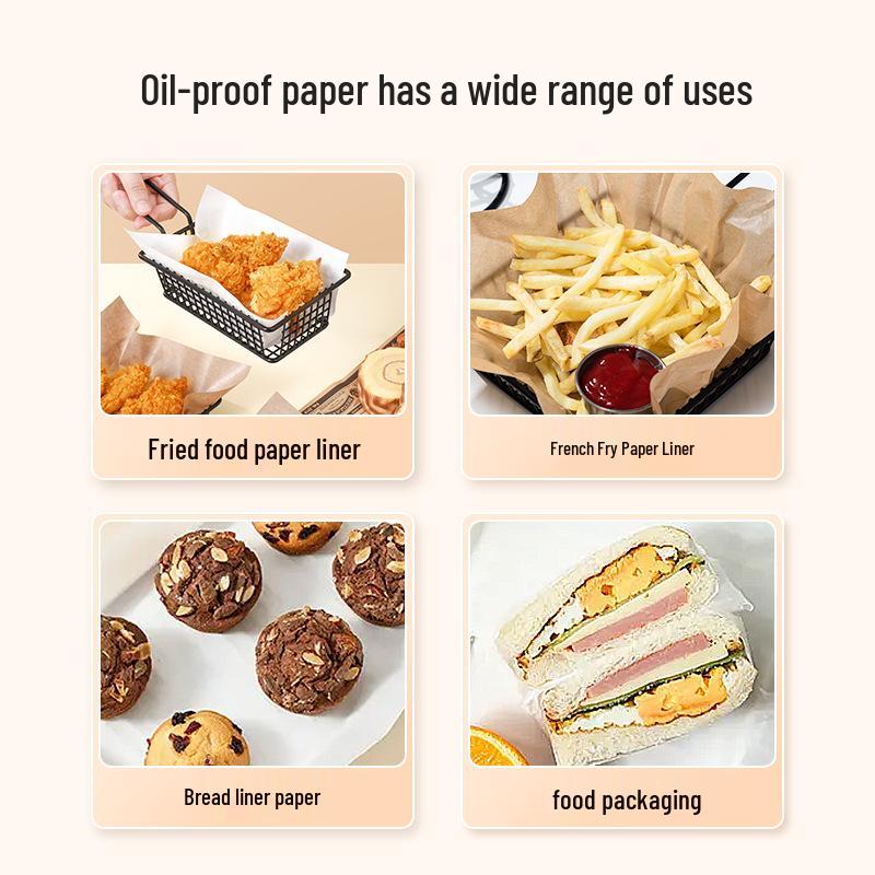 Baking Oil-Absorbing Kraft Paper Liner for Fried Chicken and Fries