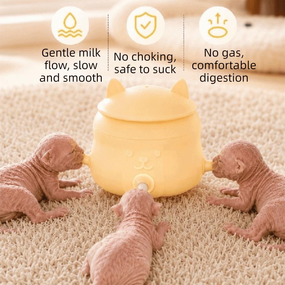 Silicone Kitten Nipple Feeder Bionic Nipple Dog Drinking Bottle  Animal Drinking Tool