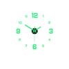 EW Kreative Einfache Leuchtende Digitale Uhr Europäischer Stil DIY Stille Wanduhr Arbeitszimmer Wohnzimmer Lochfreier Wandaufkleber Uhr