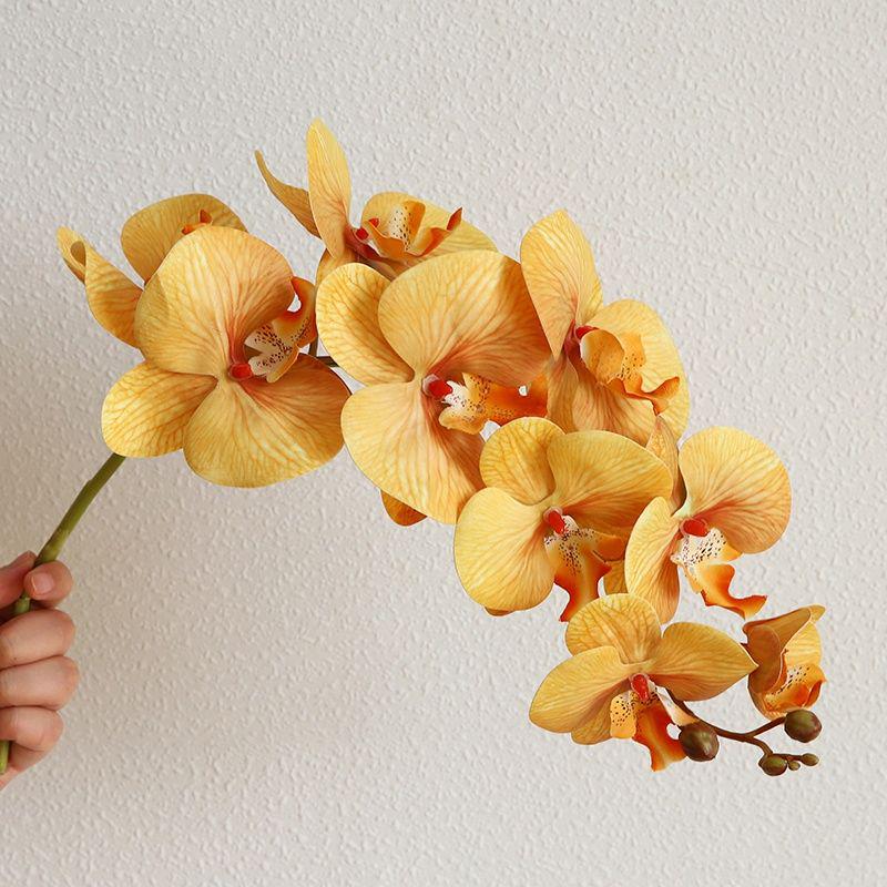 

Бионическая орхидея фаленопсис искусственная цветочная композиция для гостиной или кофейного столика