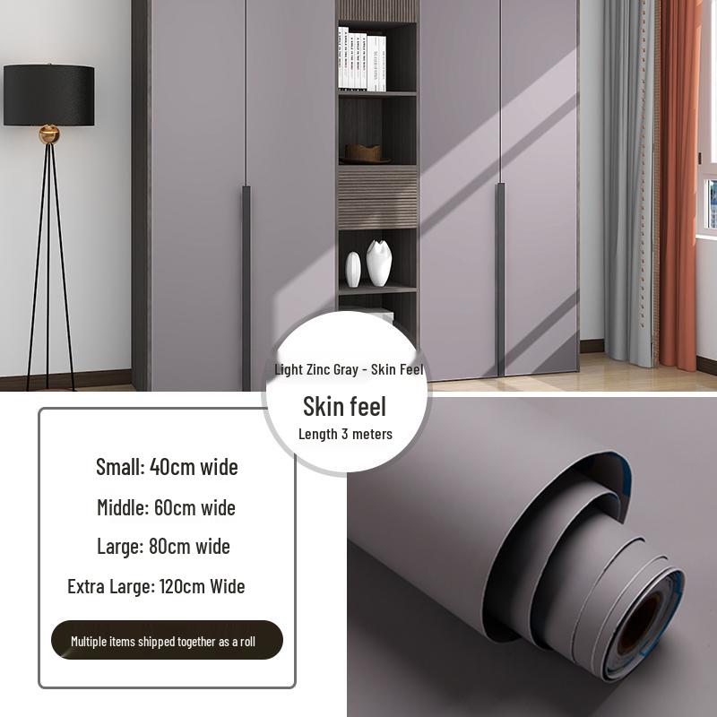 Self-Adhesive Skin-Feel Film: Furniture & Cabinet Renovation Wallpaper