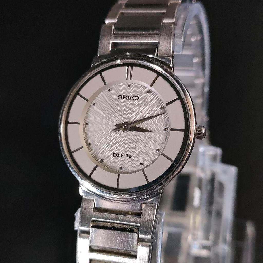 [USED] SEIKO Exceline 4J40 Gray Silver Quartz