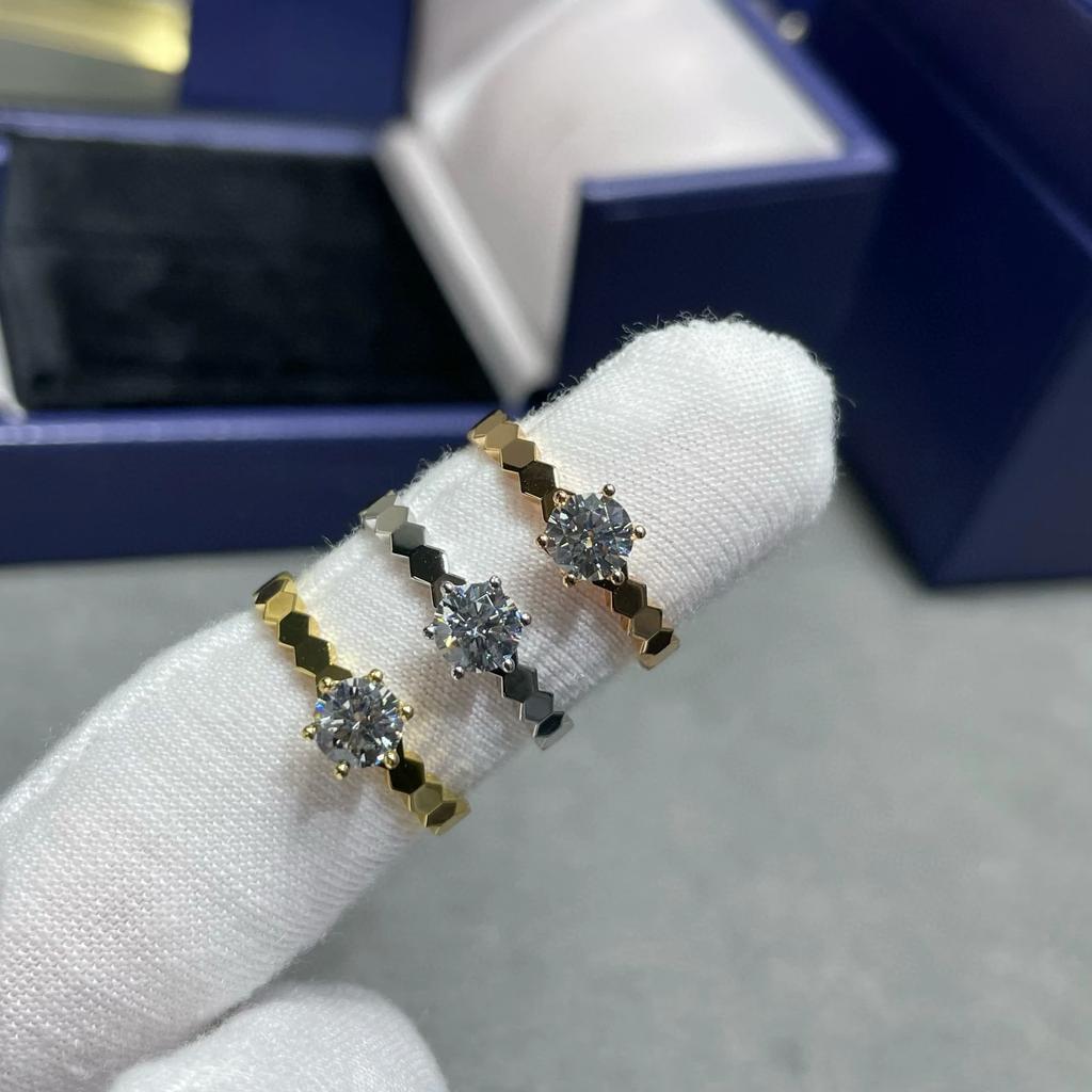 2024 New Hot Brand Vintage Women's Rings Luxury Jewelry For Women Honeycomb Designer Fashion Pure 925 Silver Lady Party Rings