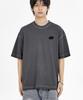 BY.L Paint Graffiti Logo Pigment Short Sleeve T-Shirt Charcoal