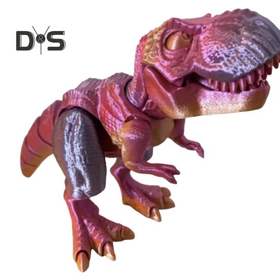 Figurka dinozaura drukowana w 3D Ruchome stawy Figurka tyranozaura Przegubowy model dinozaura Zabawka Domowe biuro Półka na książki Dekoracja biurka Ozdoba