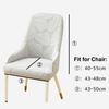 Durable Elastic Stretch Leaf Jacquard Chair Cushion Cover Solid Color Waterproof Curved Chair Cover Chair Protectors Household
