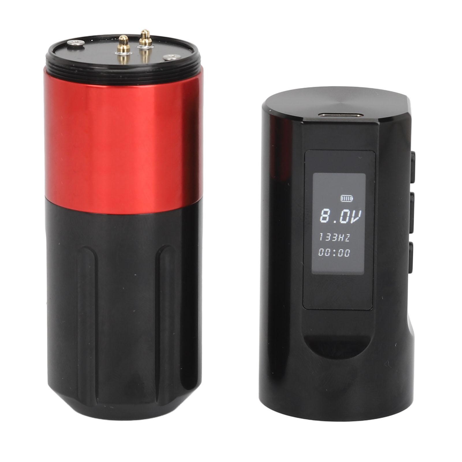 

Беспроводная роторная тату-машинка Pen емкостью 2000 мАч Liner Shader алюминиевый сплав тату-машинка чёрный