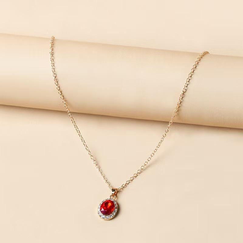 Water Drop Necklace For Women Jewelry Exquisite Female Shine Necklace